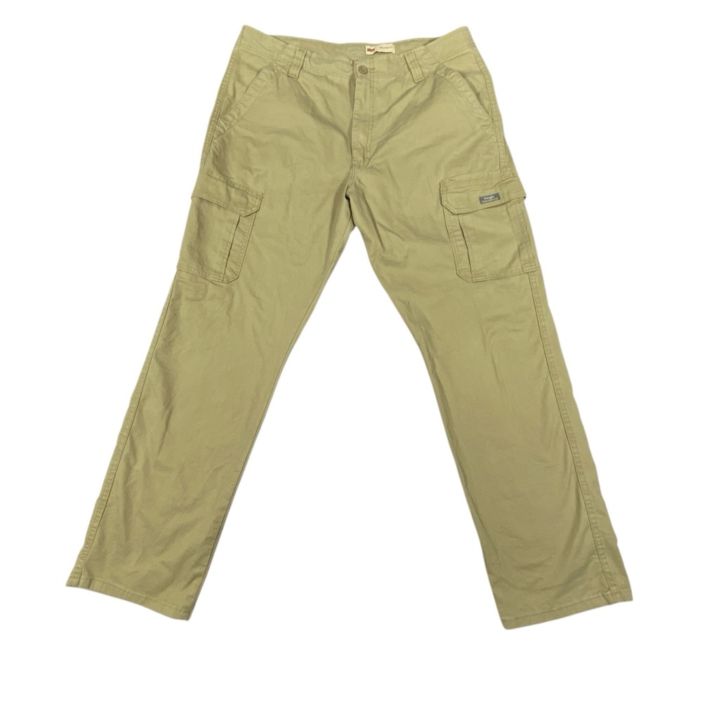 Wrangler Heritage Relaxed Fit Cargo Pants Men's 38x32 Khaki Beige Rugged NWT
